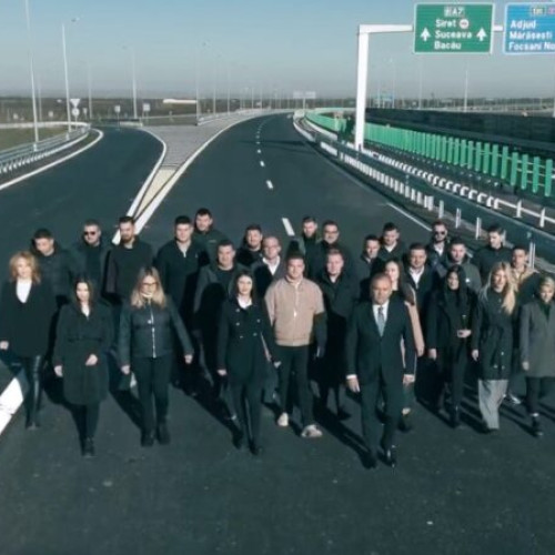 Deschiderea primului tronson al autostrăzii Moldovei - A7 în Vrancea