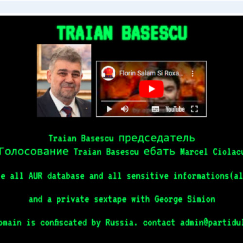 Site-ul partidului AUR atacat de hackeri