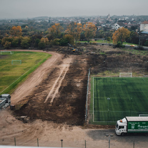 Modernizarea bazei sportive Voința din Sibiu, în plină desfășurare