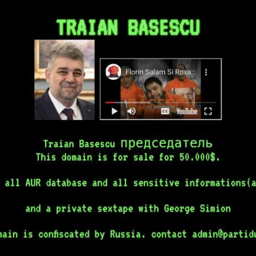 Atac cibernetic împotriva partidului AUR: Mesaje scandaloase și cereri de rascumparare