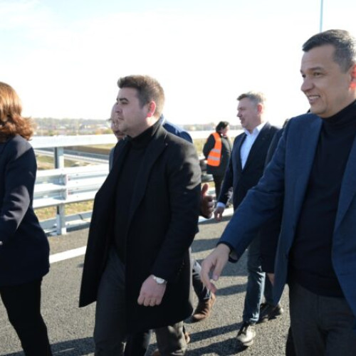 Inaugurarea primului tronson din A7: Autostrada va ajunge la Siret, spune Sorin Grindeanu