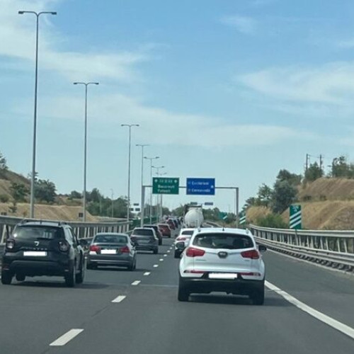 Circulația pe breteaua de acces dificultată de restricții