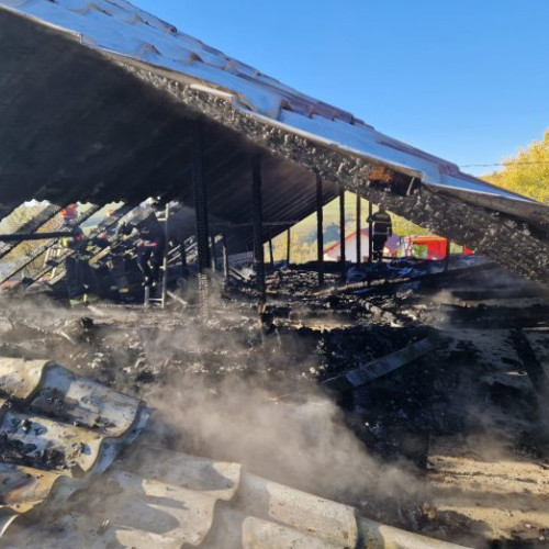 Incendiu la o gospodărie din Paunesti: Intervenție rapidă a pompierilor