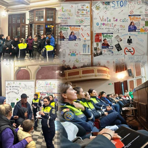 Tinerii din Vrancea, inspirați de marturiile antreprenorilor droguri în cadrul unei caravane anti-drog