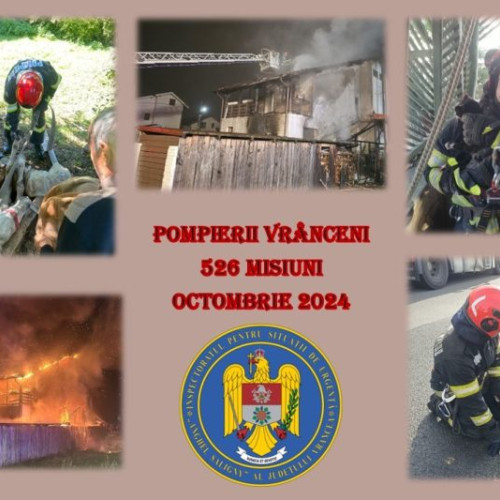 Misiunile salvatorilor vranceni în luna octombrie
