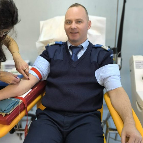 Jandarmii din Maramureș, din nou alături de cei care au nevoie de sânge