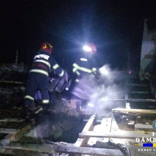 Incendiu la o casă din Gemenea: Pompierii au intervenit prompt