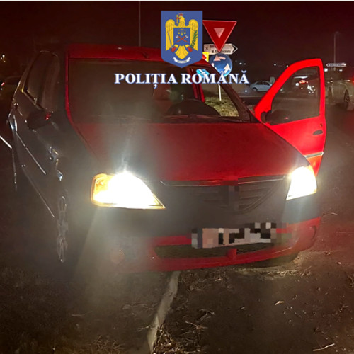 Conducător auto de 18 ani fără permis, prins după o urmărire în comuna Lumina
