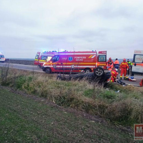 Accident rutier grav în comuna Granicesti, județul Suceava