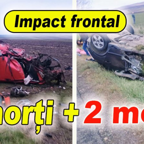 Accident rutier grav pe E85: Cinci morți în coliziune frontală