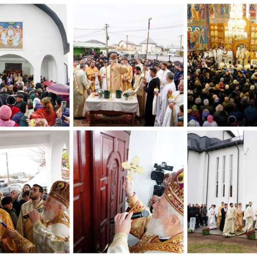 Sfintirea noii biserici "Sfanta Treime" în Viisoara, Dâmbovița