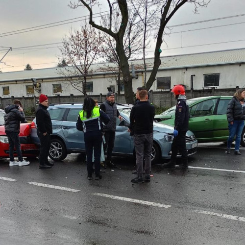 Accident rutier în zona Petrom din Triaj