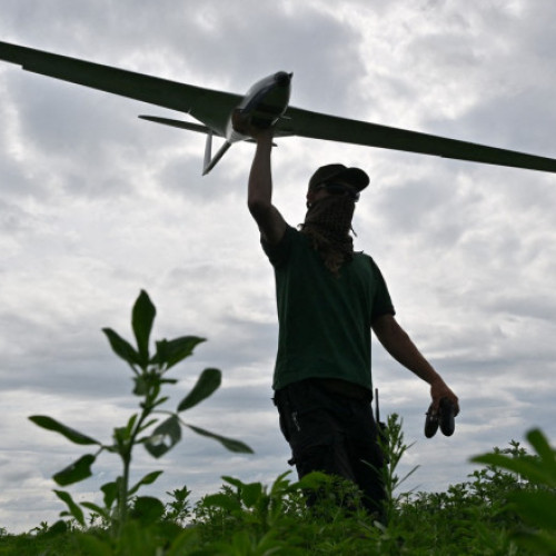 Vânători ruși surprinși de o drone ucraineană în regiunea Kaluga