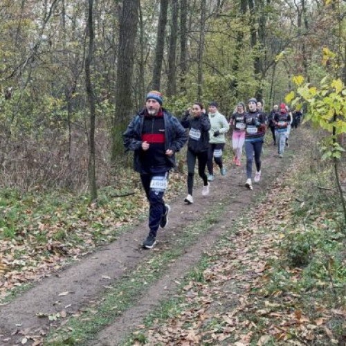 Competiție sportivă în Pădurea Cernica, în ciuda vremii reci