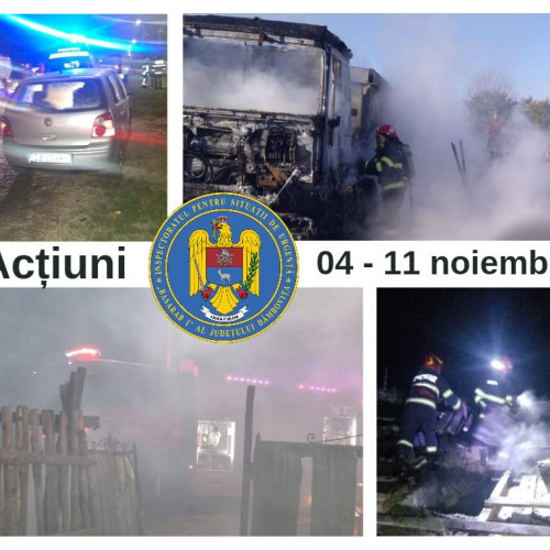 Numar ridicat de solicitări pentru pompierii din Dâmbovița, în ultima săptămână