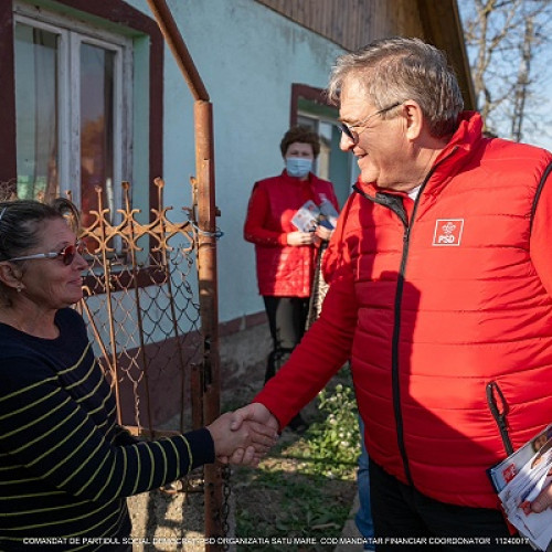 Candidatii PSD Satu Mare au ascultat problemele cetățenilor din comuna Supur