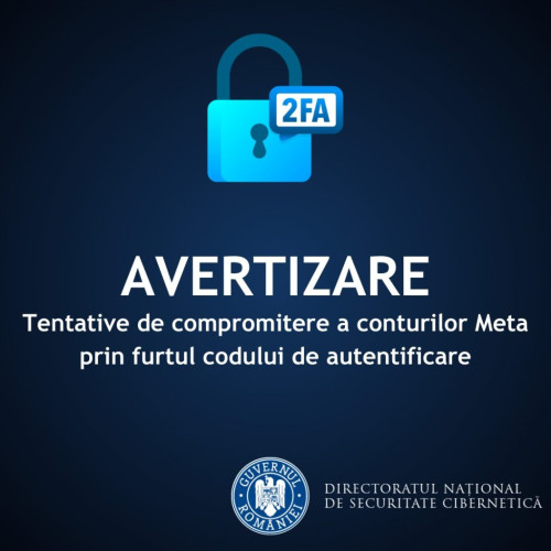 Avertizare de la DNSC privind tentativele de compromitere a conturilor Facebook