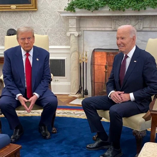 Primirea lui Donald Trump de către Joe Biden la Casa Albă