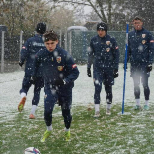 Jucătorii naționalei României U20 se pregătesc pentru meciurile cu Portugalia și Italia