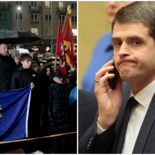 Proteste masive la parlamentul lituanian împotriva coaliției guvernamentale