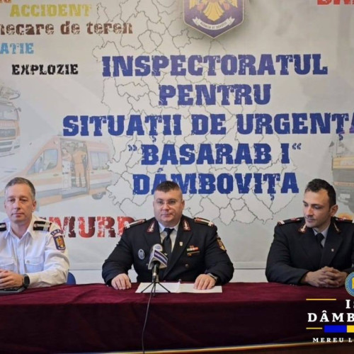 Măsuri de prevenire a incendiilor în sezonul rece, discutate la Inspectoratul pentru Situatii de Urgenta Dâmbovița