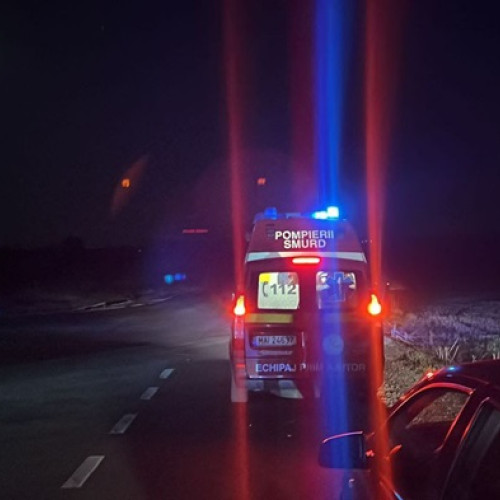 Accident rutier, intervenție de urgență a echipajelor de prim ajutor