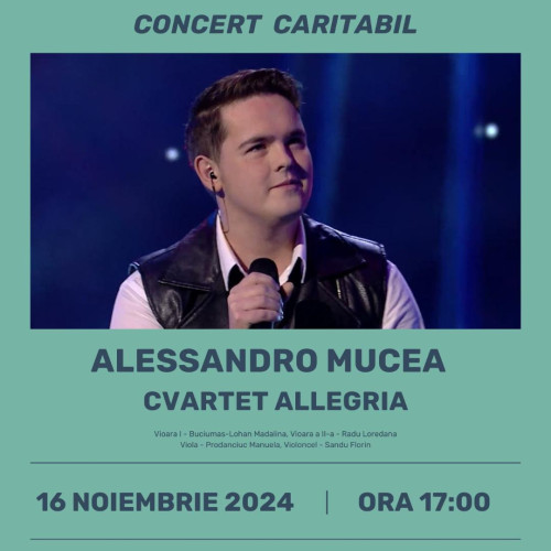 Concert caritabil "Note de bucurie" în Roman, organizat de Asociatia "Comunitatea Binelui"