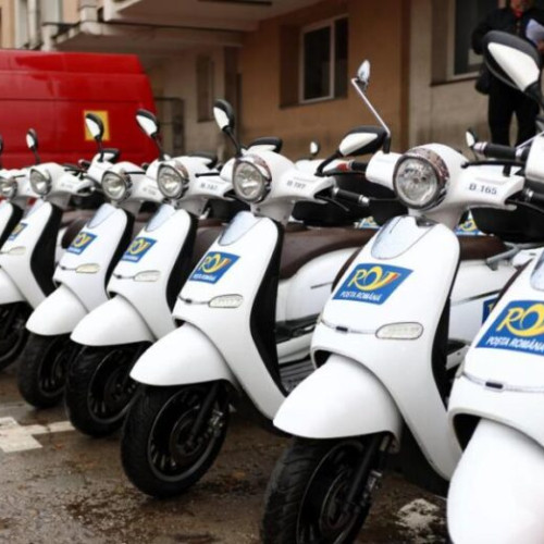 Posta Română își modernizează flota cu 20 de motoscutere electrice