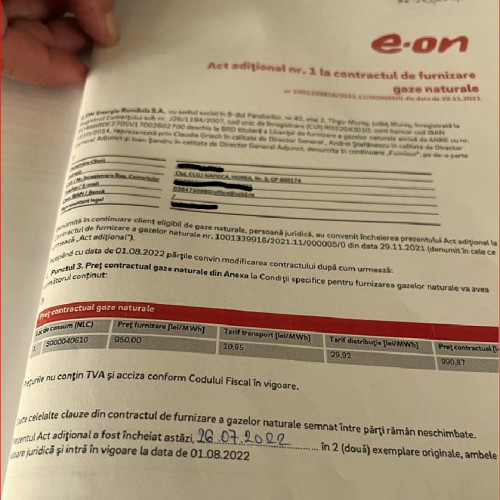E.ON anunță clienții despre schimbări contractuale înainte de expirarea plafonării prețurilor