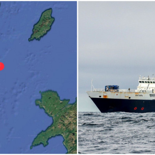 Nava rusă escortată în afara apelor irlandeze