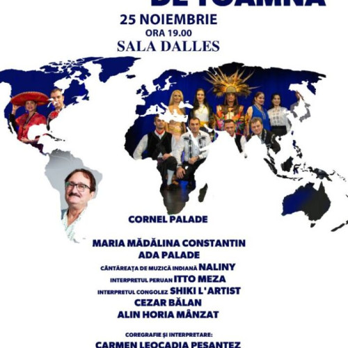 Iubitorii de muzică sunt invitați la un spectacol internațional pe 25 noiembrie