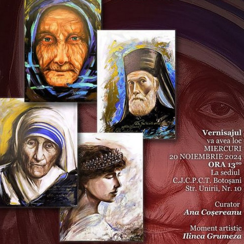 Vernisajul expoziției de pictură "Chipuri în lumină" la Botoșani