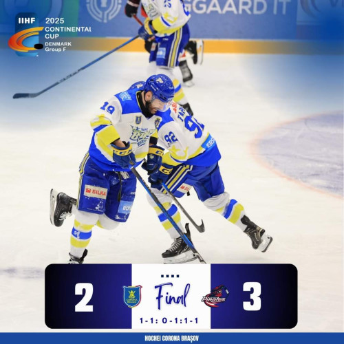 Corona Brașov înfruntă o în defeată în Cupa Continentală la hochei pe gheață