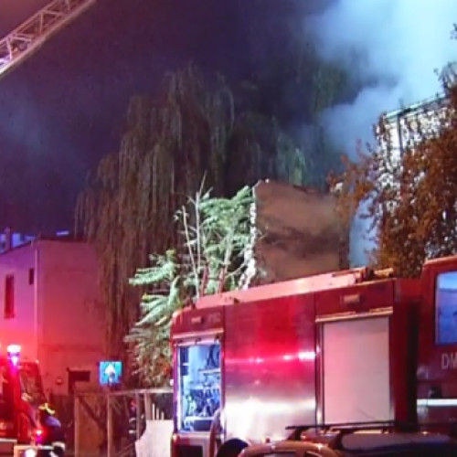 Incendiu devastator într-o clădire din Centrul Capitalei