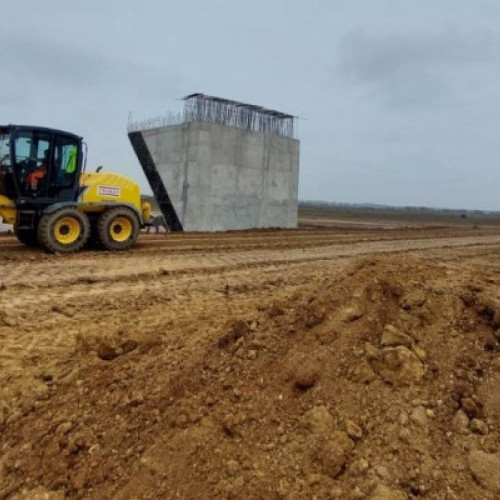 Progres pe șantierul drumului de legătură între DN 69 și autostrada A1