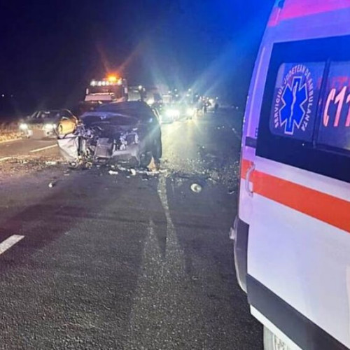 Accident grav între Domnești și Păunești, două victime la spital
