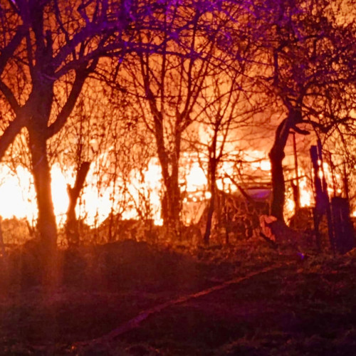 Incendiu devastator în Suharau: o gospodărie a fost distrusă