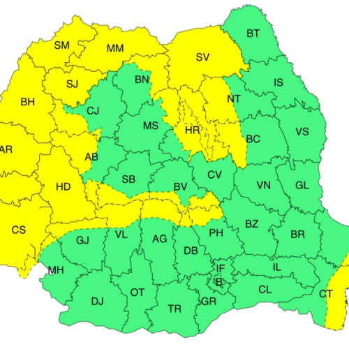 Avertizare meteorologică cod galben pentru zona montană a județului Dâmbovița