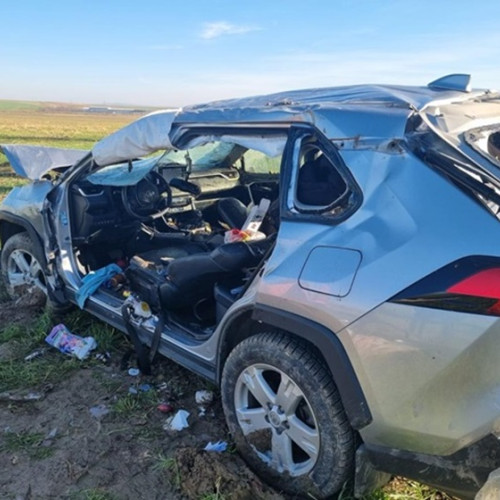 Pompierii din Babadag intervin la un accident rutier în Turda, județul Tulcea