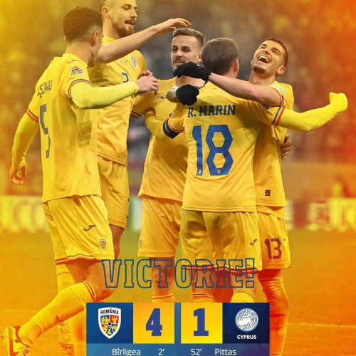 România învinge Cipru cu 4-1 și își asigură promovarea în Liga B
