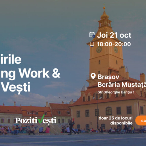 Întâlnirea "Hacking Work &amp; PozitiVesti" încurajează conexiuni și schimb de idei