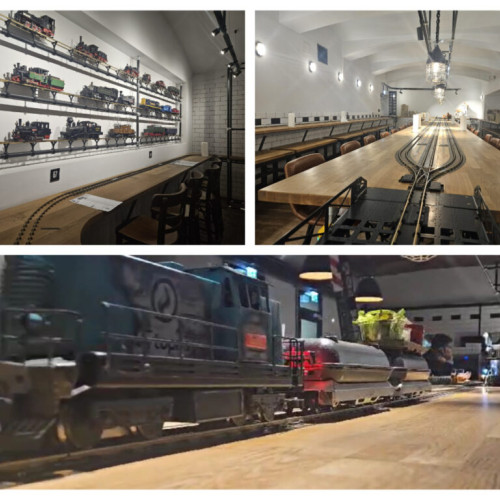 Restaurantul din Viena unde chelnerii sunt înlocuiți de trenuri în miniatură