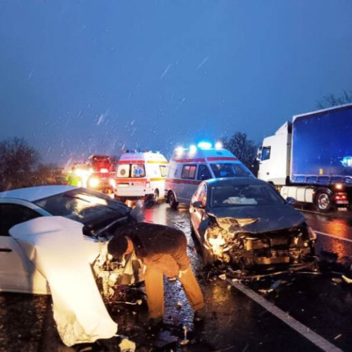 Accident rutier pe DN2 E85 la Dumbraveni