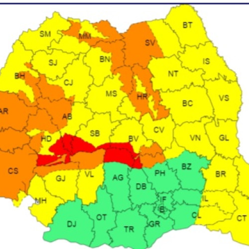 Meteorologii emit o nouă alertă Cod Galben cu ninsori și vânt puternic