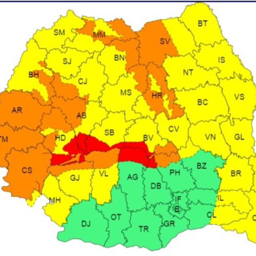 ANM emite atenționări meteorologice pentru perioada următoare