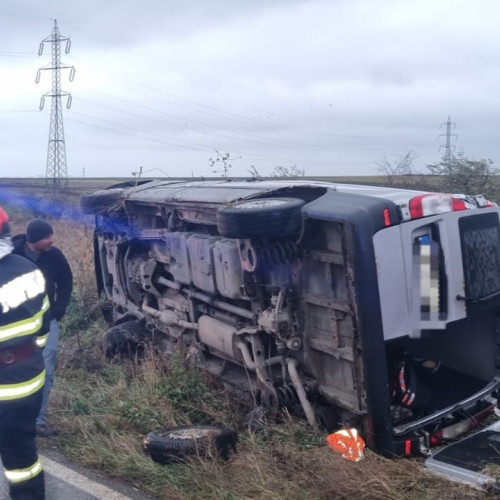 Accident rutier la Ovidiu: patru pasageri transportați la spital
