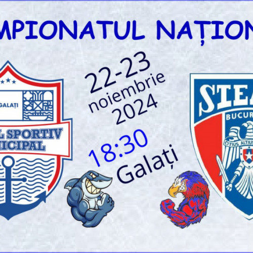 Hochei: CSM Galați confruntă Steaua București în meciuri cruciale