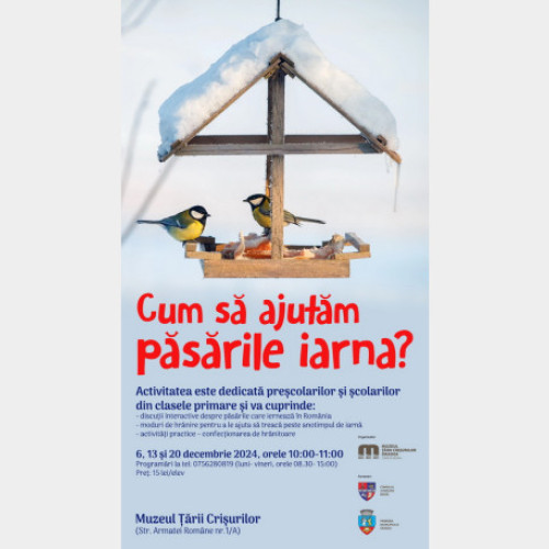 Atelierul de educație muzeală "Cum să ajutăm păsările iarna?"