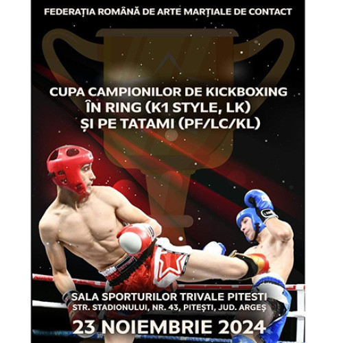 Competiție de kickboxing la Sala Sporturilor Trivale