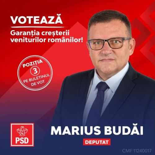 Marius Budai: Majorările pensiilor și salariului minim confirmă angajamentele PSD
